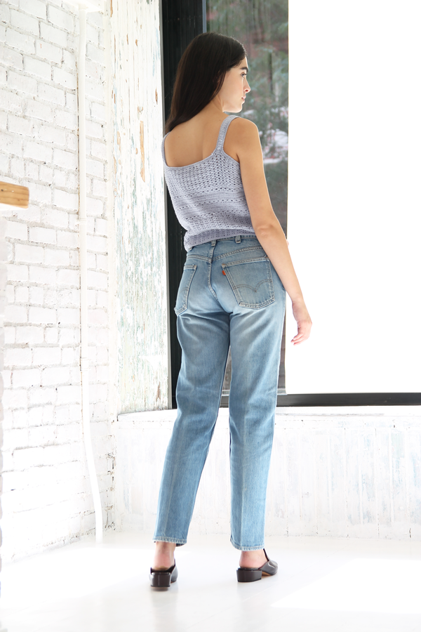 DUO NYC Vintage Cropped Knit Tank DUO NYC Vintage Cropped Knit Tank