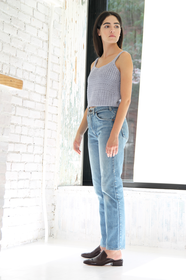 DUO NYC Vintage Cropped Knit Tank DUO NYC Vintage Cropped Knit Tank