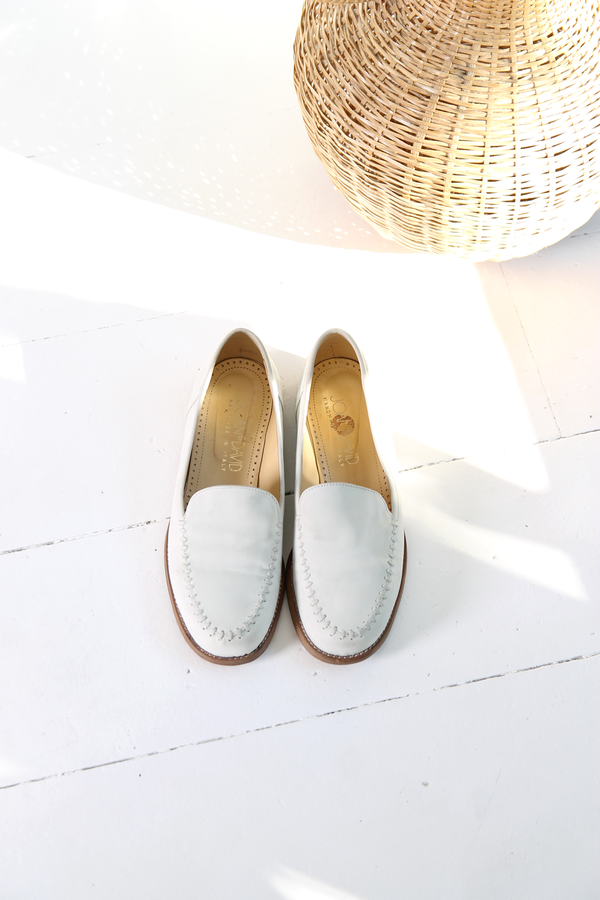 DUO NYC Vintage White Nubuck Loafer DUO NYC Vintage White Nubuck Loafer