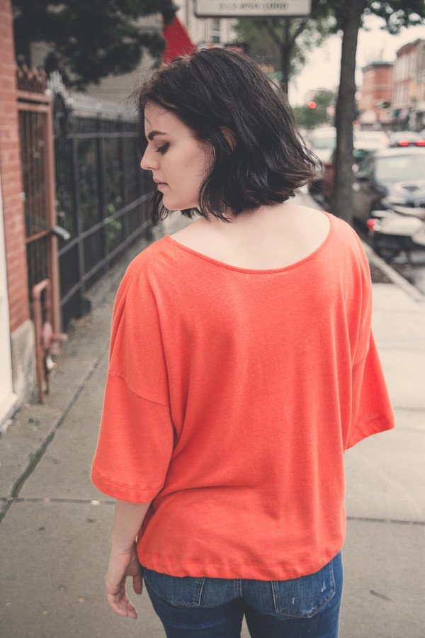Ilana Kohn Jersey Tee in Persimmon Ilana Kohn Jersey Tee in Persimmon
