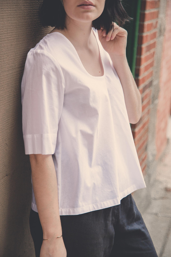 Kowtow Radius Top in White Kowtow Radius Top in White