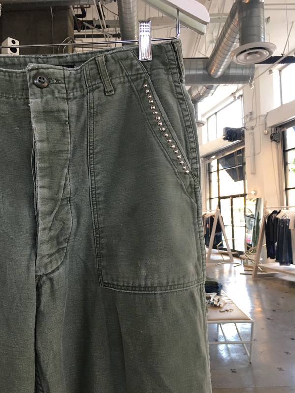 Loveless Studded Vintage Military Pant Loveless Studded Vintage Military Pant