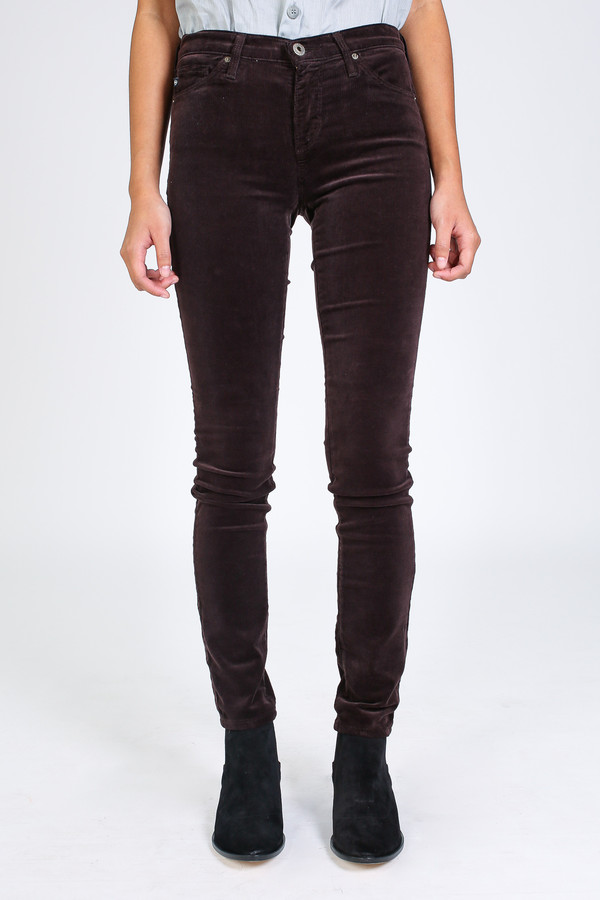 AG Jeans Prima cord in bordeaux brown AG Jeans Prima cord in bordeaux brown