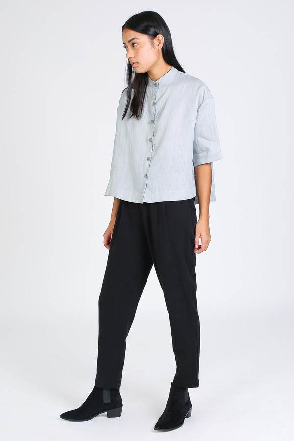 Ursa Minor Tilly blouse in dove grey Ursa Minor Tilly blouse in dove grey
