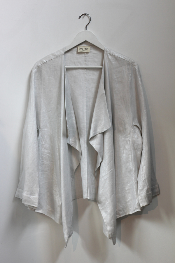 Hey Jude Metallic Linen Cardigan Hey Jude Metallic Linen Cardigan
