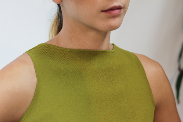 Hey Jude Moss Silk Knit Top Hey Jude Moss Silk Knit Top
