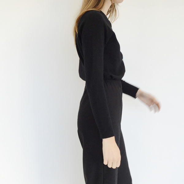 Johan Vintage Black Cashmere Cardigan Johan Vintage Black Cashmere Cardigan