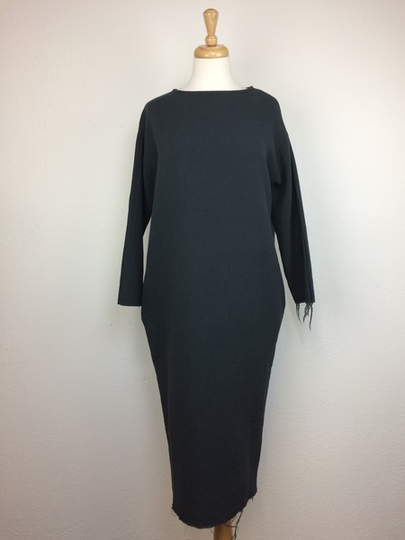 Black Crane Quilted Long Dress Black Crane Quilted Long Dress