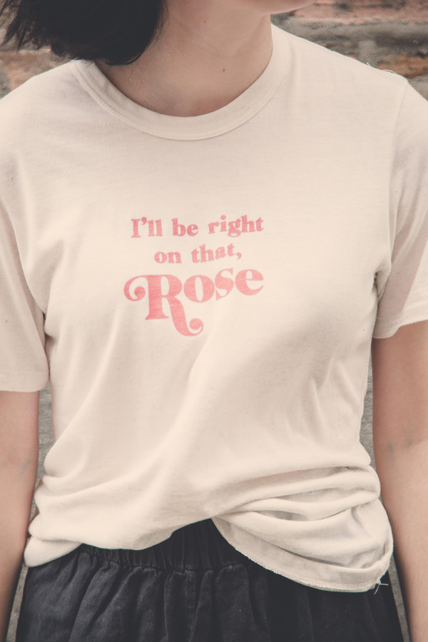 Rachel Antonoff I'll Be Right On That Rose Tee Rachel Antonoff I'll Be Right On That Rose Tee