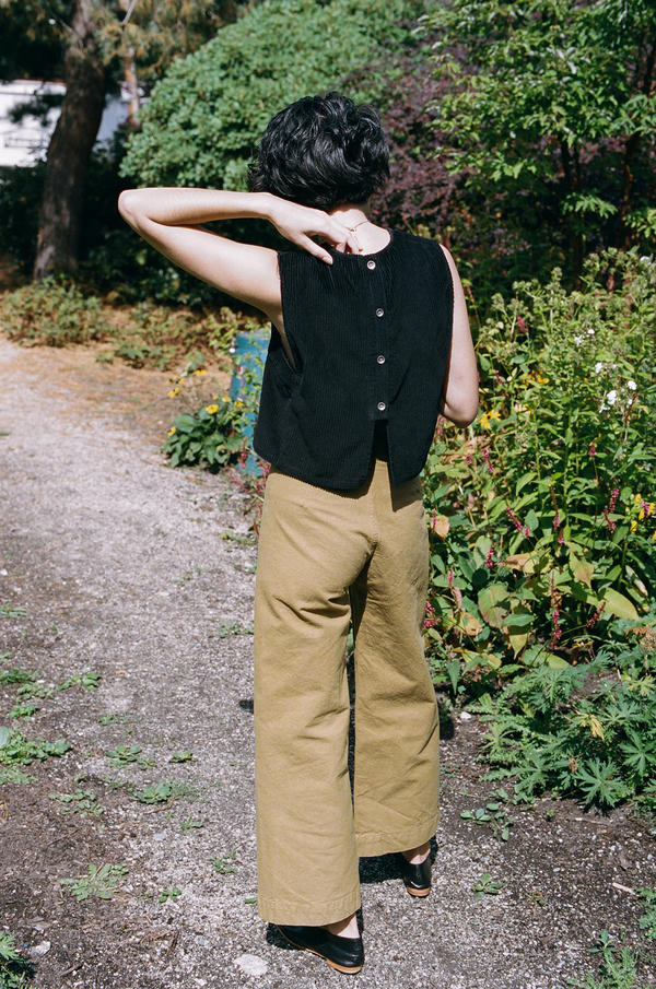 Rachel Comey Yana Top - coal corduroy Rachel Comey Yana Top - coal corduroy