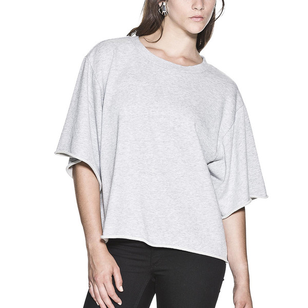 CHEAP MONDAY - WANT SWEATSHIRT in Pale Gray CHEAP MONDAY - WANT SWEATSHIRT in Pale Gray