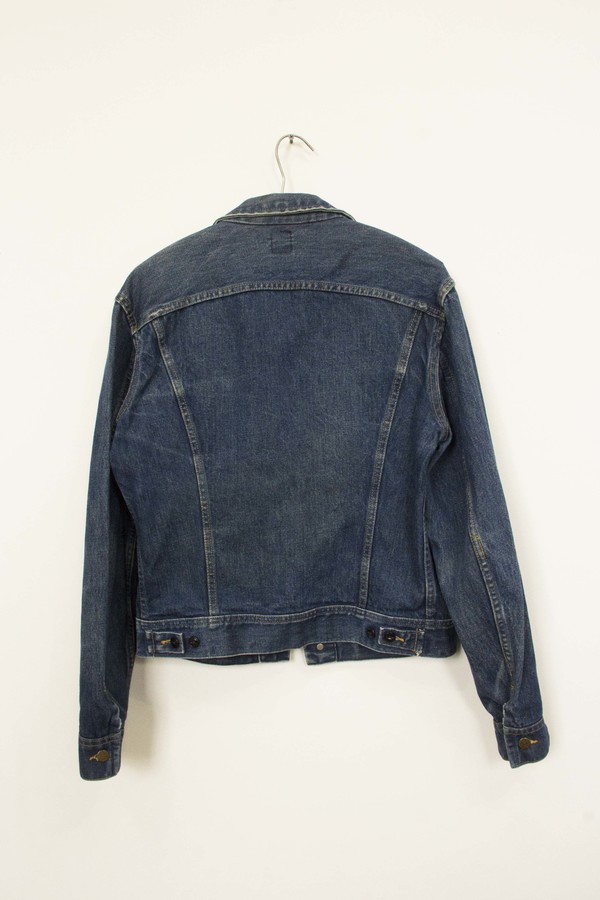 VINTAGE LEE DARK DENIM JEAN JACKET VINTAGE LEE DARK DENIM JEAN JACKET