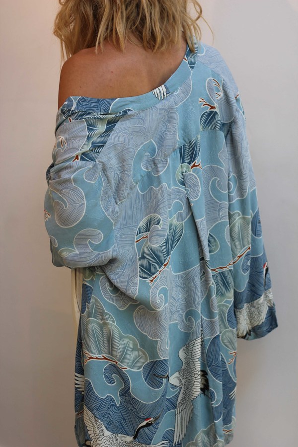 Hey Jude Art Deco Silk Robe Hey Jude Art Deco Silk Robe