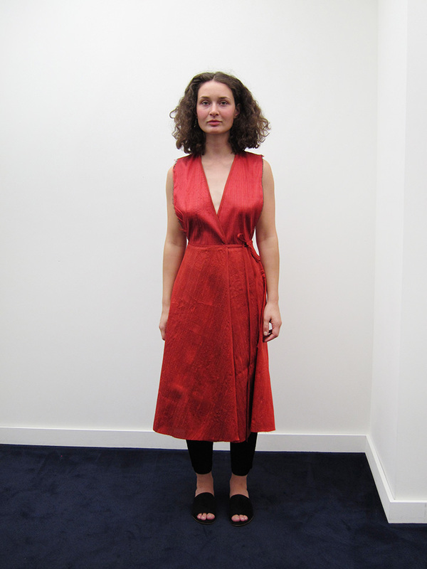 Alexa Stark Wrap Dress, Red Silk Alexa Stark Wrap Dress, Red Silk