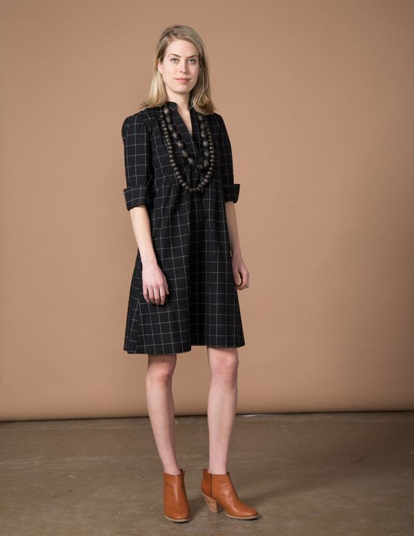 SBJ Austin Ellen Dress - Black Window Pane SBJ Austin Ellen Dress - Black Window Pane