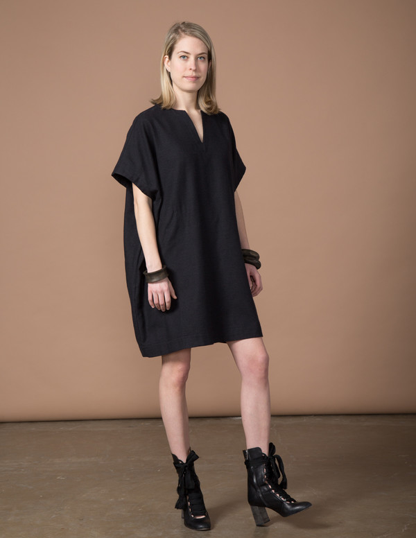 SBJ Austin Mary Dress - Black Woven SBJ Austin Mary Dress - Black Woven