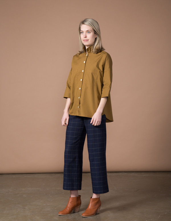 SBJ Austin Stephanie Top - Mocha Poplin SBJ Austin Stephanie Top - Mocha Poplin