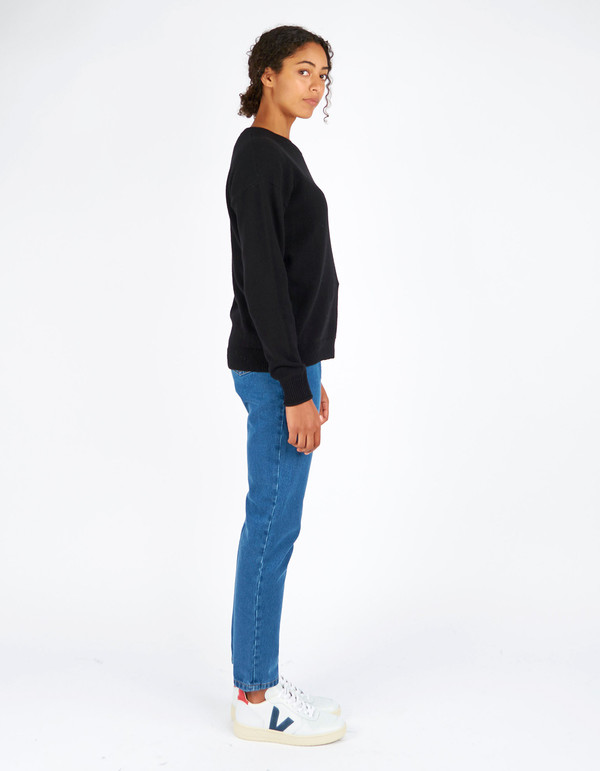 Filippa K Cotton Yak Pullover Black Filippa K Cotton Yak Pullover Black