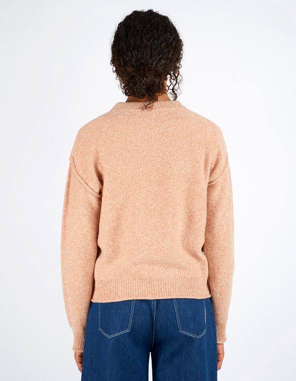 Filippa K Cropped Pullover Almondine Melange Filippa K Cropped Pullover Almondine Melange