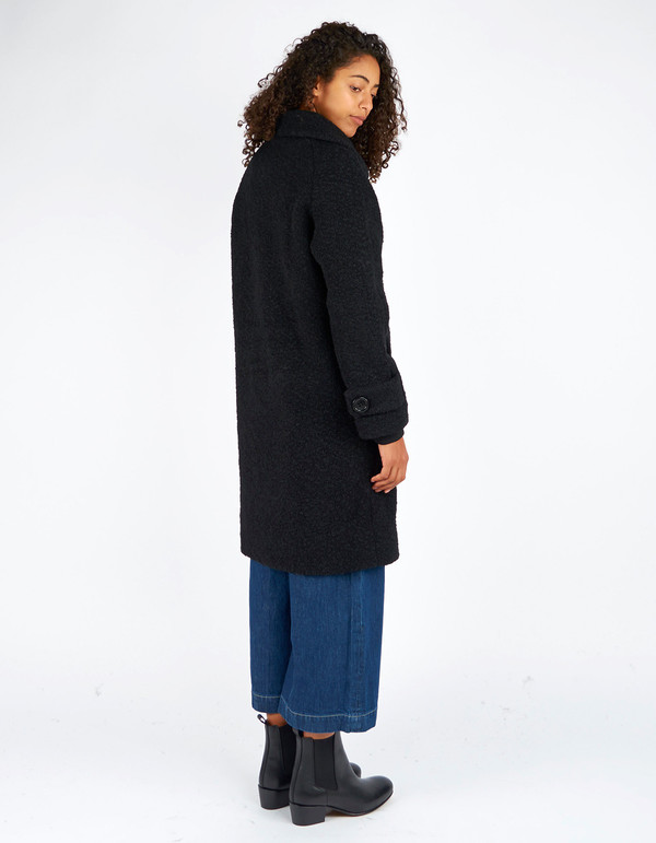 Ganni Fenn Double Breasted Coat Black Ganni Fenn Double Breasted Coat Black