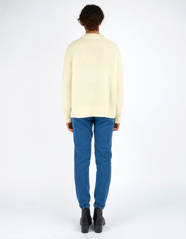 Ganni Hensley Textured Pullover Vanilla Ice Ganni Hensley Textured Pullover Vanilla Ice