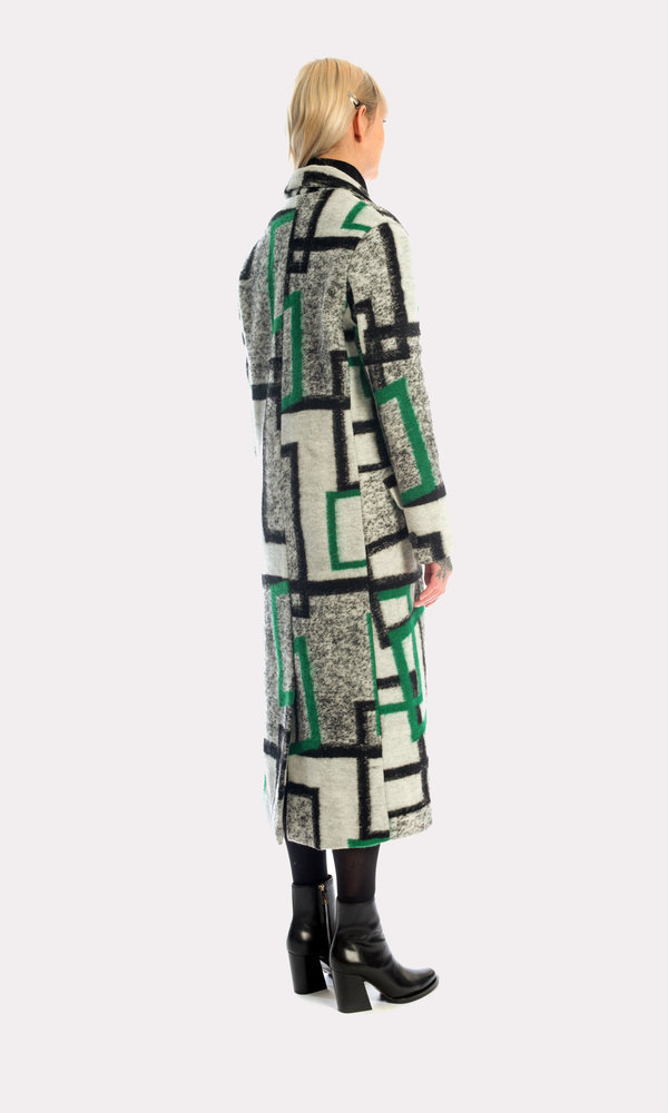 Kurt Lyle Veronique Double Breasted Coat in Deco Kurt Lyle Veronique Double Breasted Coat in Deco