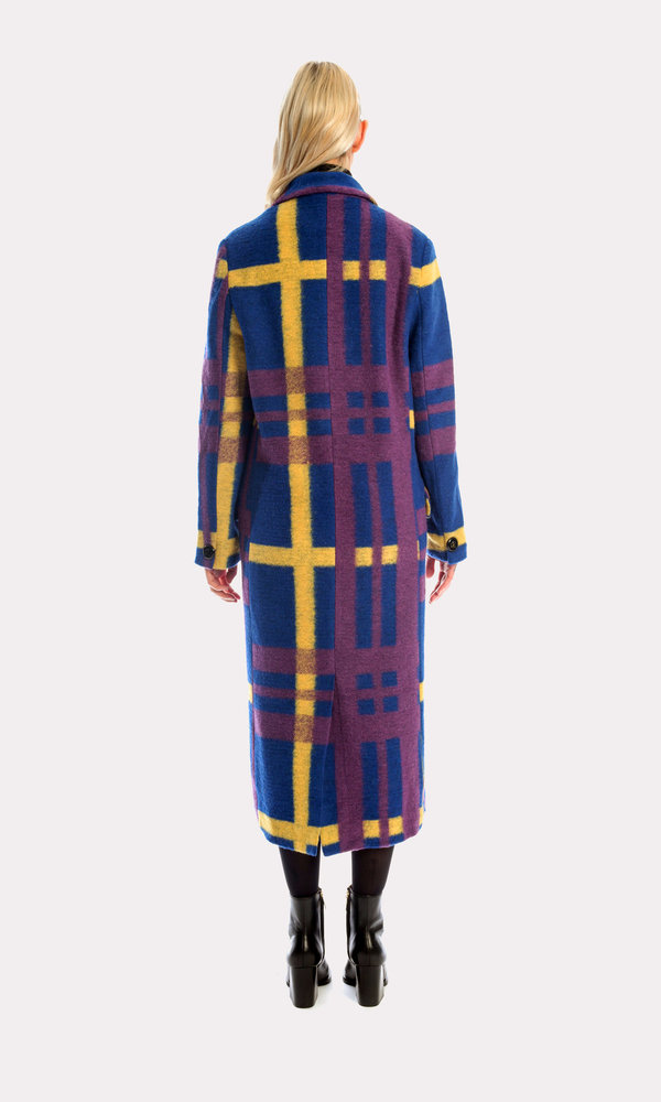 Kurt Lyle Veronique Double Breasted Coat in Oslo Plaid Kurt Lyle Veronique Double Breasted Coat in Oslo Plaid