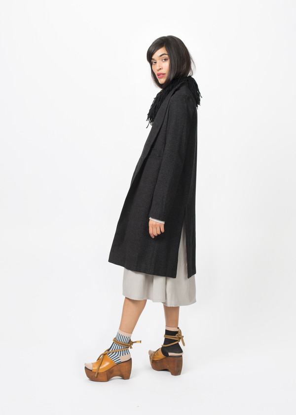 Album di Famiglia Mandarin Collar Long Jacket Album di Famiglia Mandarin Collar Long Jacket