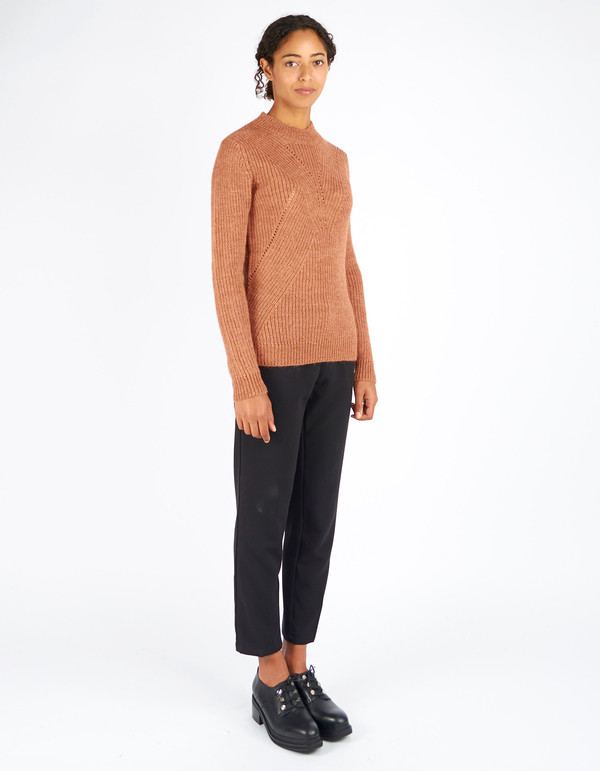 Storm & Marie Gabby Knit Sweater Gingerbread Melange Storm & Marie Gabby Knit Sweater Gingerbread Melange