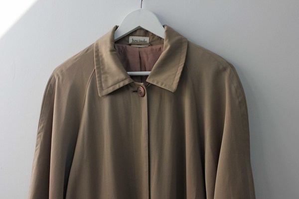 Hey Jude Vintage Taupe Wool Trench Hey Jude Vintage Taupe Wool Trench
