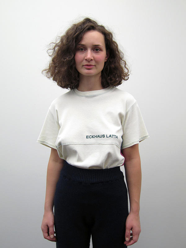 Eckhaus Latta Lapped Tee, Cream Eckhaus Latta Lapped Tee, Cream