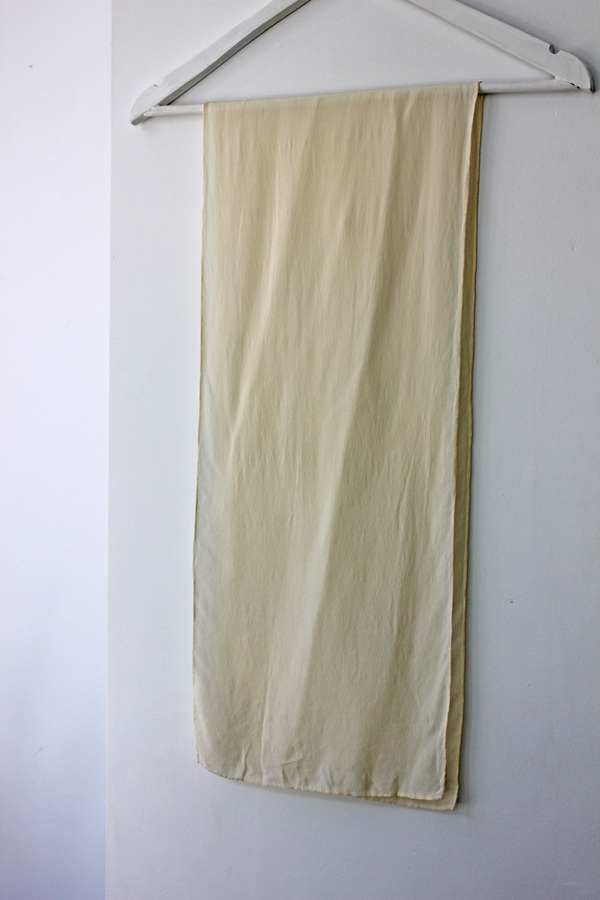 Hey Jude Vintage Cream Silk Scarf Hey Jude Vintage Cream Silk Scarf