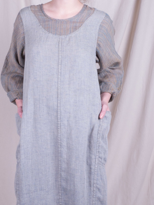 DUO NYC Vintage Linen Layered Dress DUO NYC Vintage Linen Layered Dress