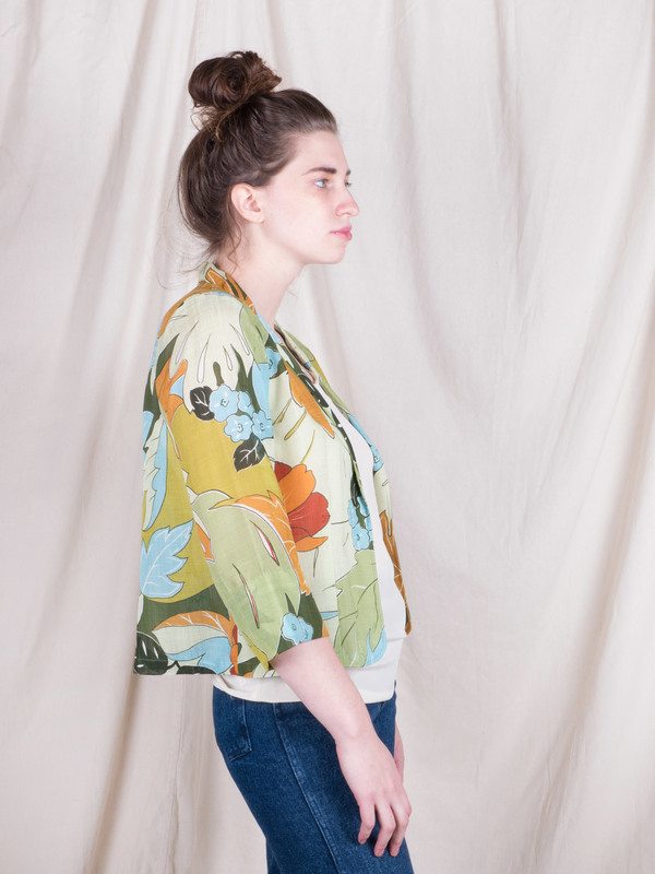 Woods Vintage Foliage Print Blazer Woods Vintage Foliage Print Blazer