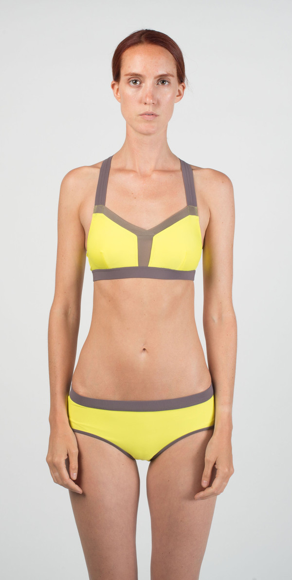 VPL B Bra Swim & Workout Top - Lemon Lime VPL B Bra Swim & Workout Top - Lemon Lime