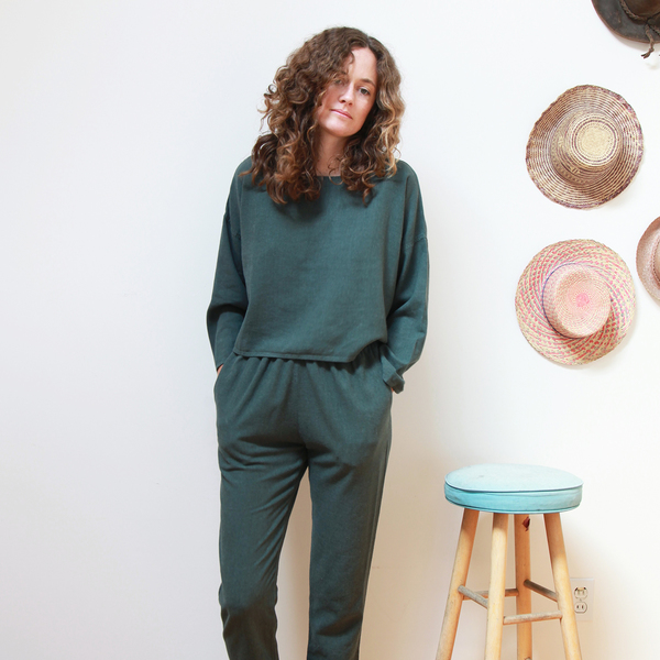 Me & Arrow Drop Shoulder Pullover Ivy Me & Arrow Drop Shoulder Pullover Ivy