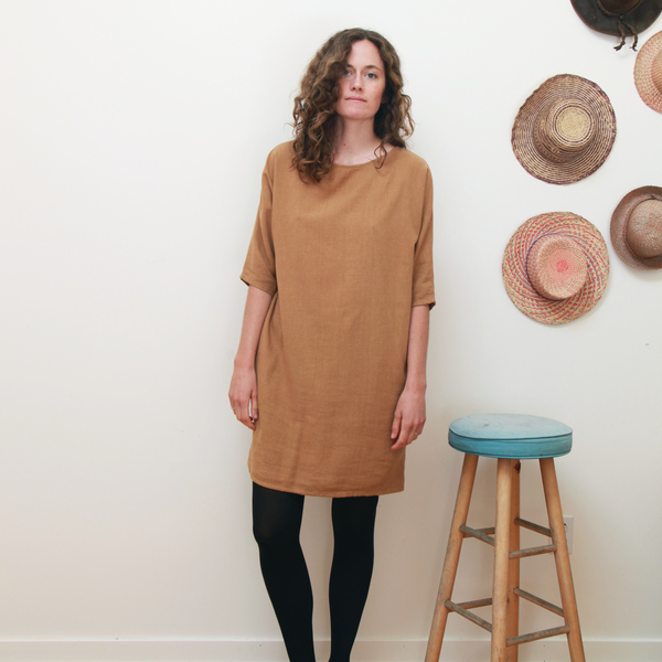 Me & Arrow Dolman 3/4 Sleeve Dress<br>Apple Cinnamon Me & Arrow Dolman 3/4 Sleeve Dress<br>Apple Cinnamon