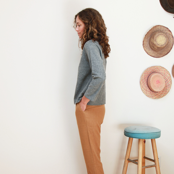 Me & Arrow Fuzzy Basic top - Fuzzy Heather Grey Me & Arrow Fuzzy Basic top - Fuzzy Heather Grey