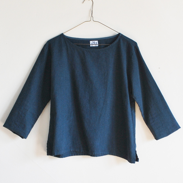 Me & Arrow Fuzzy Basic top - Fuzzy Heather Navy Me & Arrow Fuzzy Basic top - Fuzzy Heather Navy