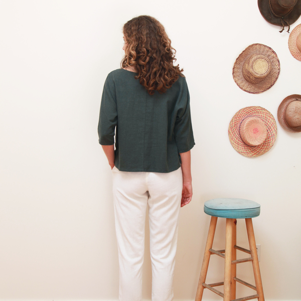 Unknown Dolman 3/4 Sleeve Top Ivy Unknown Dolman 3/4 Sleeve Top Ivy