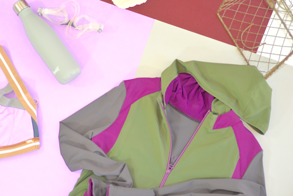 VPL Scuba Jacket: Military x Eggplant VPL Scuba Jacket: Military x Eggplant