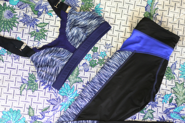 VPL Stripe B Bra: Space Dye Navy VPL Stripe B Bra: Space Dye Navy