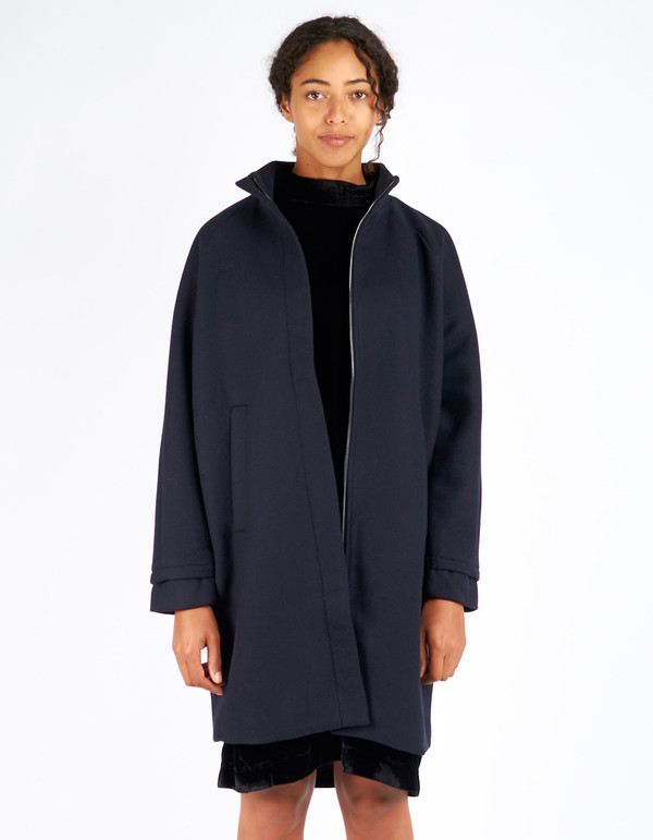 Just Female Blend Coat Dark Blue Just Female Blend Coat Dark Blue