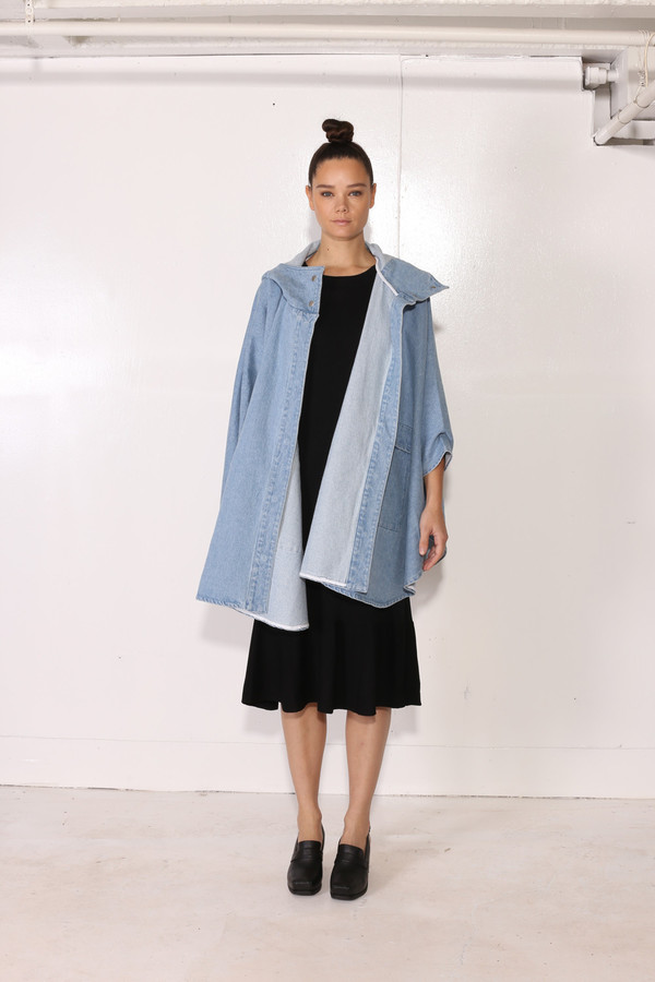 Intentionally Blank BEGONIA CAPE Denim Intentionally Blank BEGONIA CAPE Denim