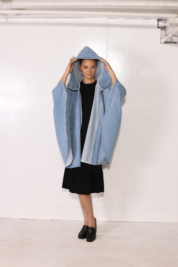 Intentionally Blank BEGONIA CAPE Denim Intentionally Blank BEGONIA CAPE Denim