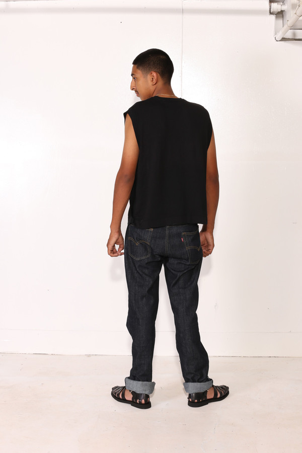 Men's Intentionally Blank CANNA TOP Black Men's Intentionally Blank CANNA TOP Black