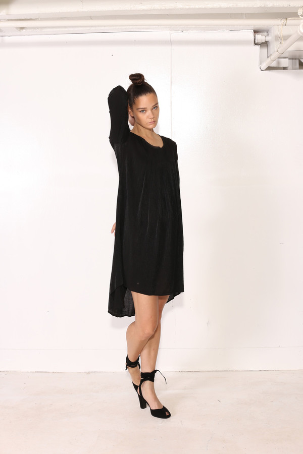Intentionally Blank CINN BABYDOLL DRESS Black Intentionally Blank CINN BABYDOLL DRESS Black