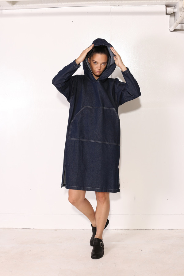 Intentionally Blank DEXTER PULLOVER Dark Denim Intentionally Blank DEXTER PULLOVER Dark Denim