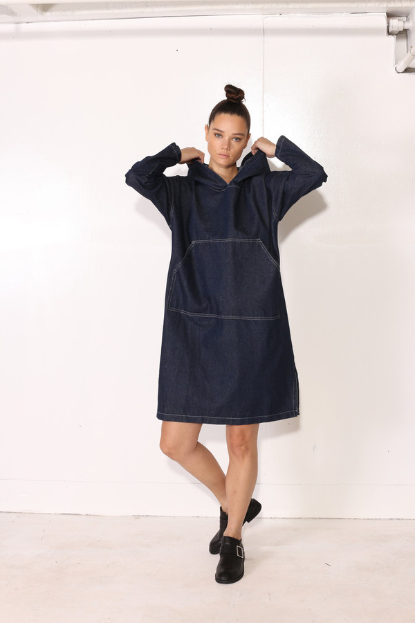 Intentionally Blank DEXTER PULLOVER Dark Denim Intentionally Blank DEXTER PULLOVER Dark Denim