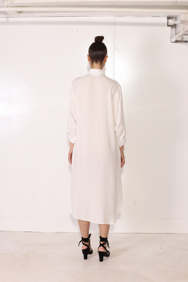 Intentionally Blank LANDIS SHIRT DRESS White Intentionally Blank LANDIS SHIRT DRESS White